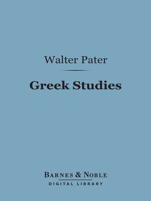 cover image of Greek Studies (Barnes & Noble Digital Library)